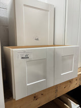 Vesper White Shaker Assembled Plywood Wall Kitchen Cabinet with Soft Close 24 in. x 12 in. x 12 in.