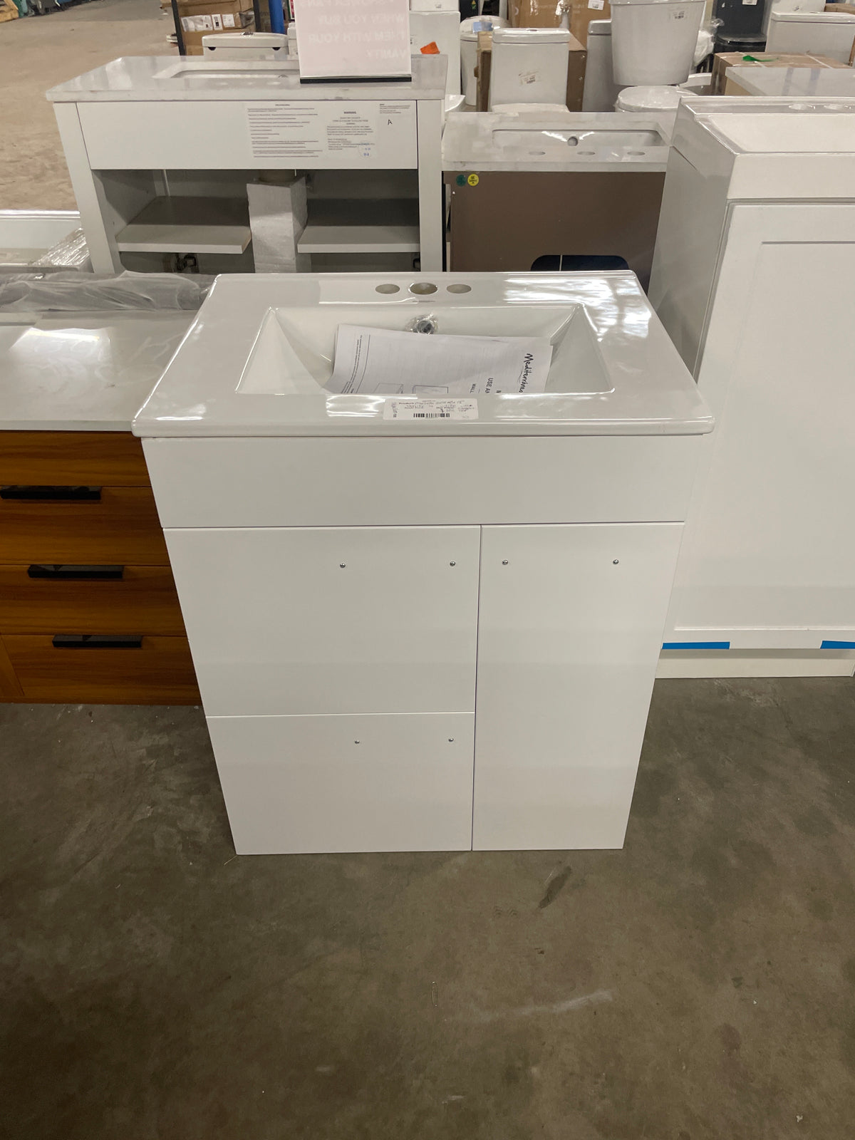 Marsella 24 in. W x 19.7 H x 18.1 in. D Vanity in White