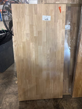 4 ft. L x 25 in. D Unfinished Hevea Solid Wood Butcher Block Countertop With Square Edge