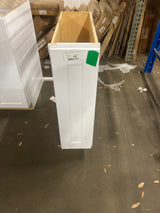 Shaker Satin White Stock Assembled Base Kitchen Cabinet (9 in. x 34.5 in. x 24 in.)