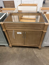 Aberdeen 36 in. x 22 in. D x 34.5 in. H Bath Vanity in Antique Oak without Top