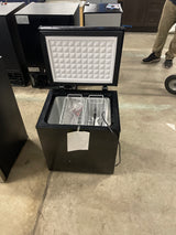 Garage Ready 20.67 in. 1.8 cu. ft. Manual Defrost Chest Freezer with Temperature Alarm Chest Freezer in Black