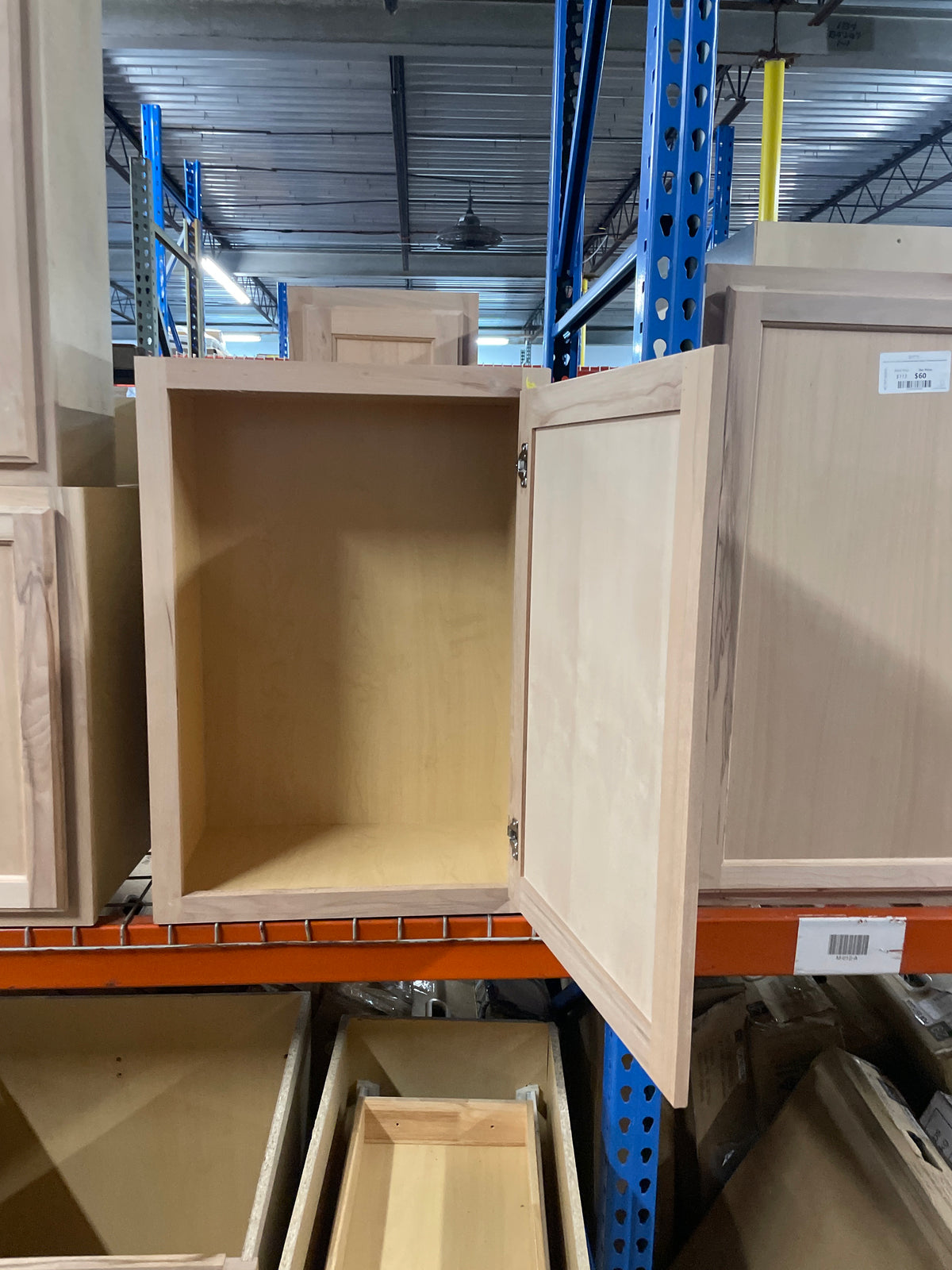 Recessed Panel 21 in. W x 12 in. D x 30 in. H Assembled Wall Kitchen Cabinet in Unfinished
