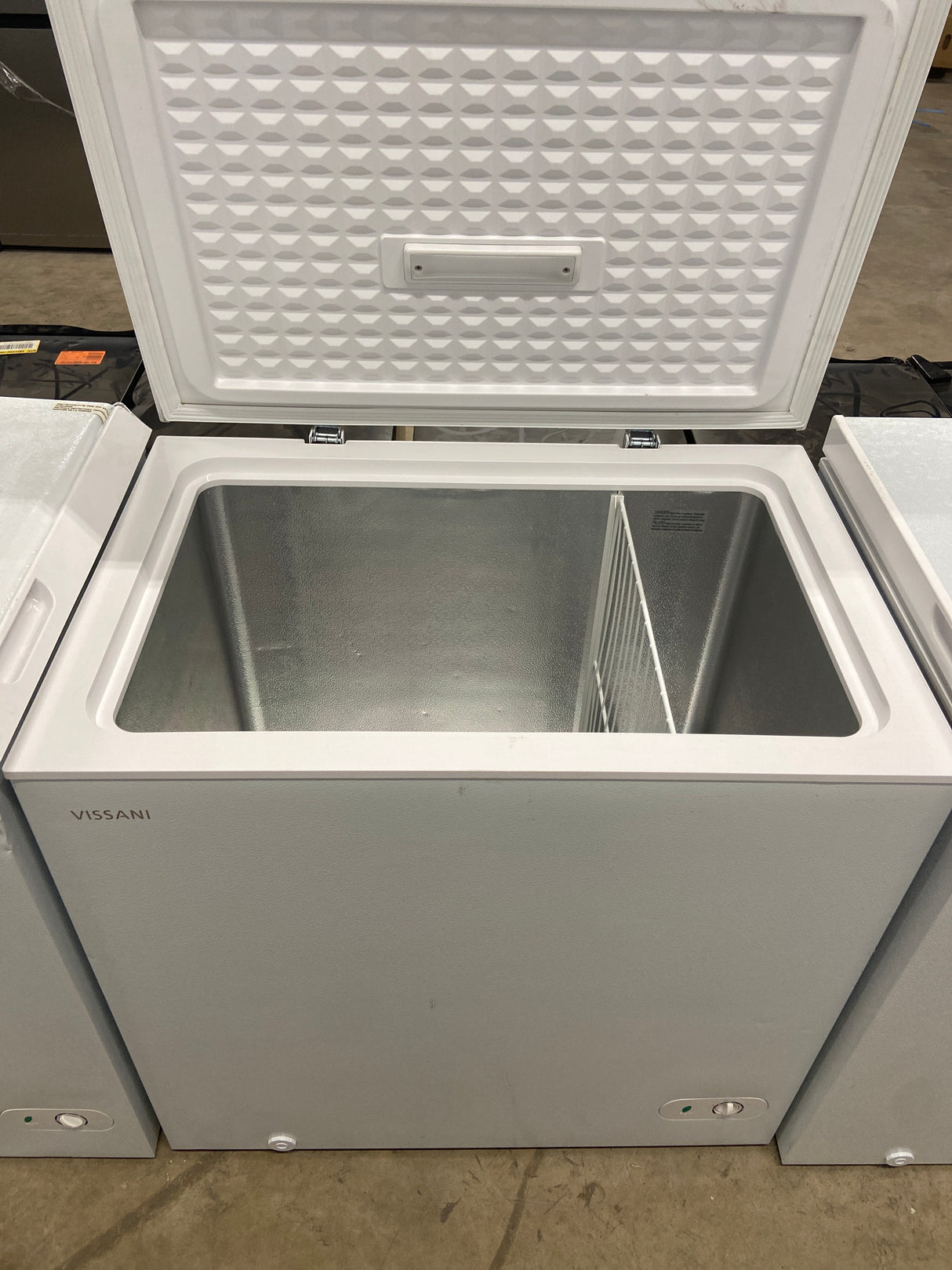 7.0 cu. ft. Manual Defrost Chest Freezer with LED Light in White Garage Ready