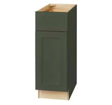 Avondale 12 in. W x 24 in. D x 34.5 in. H Ready to Assemble Plywood Shaker Base Kitchen Cabinet in Fern Green