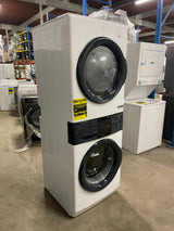 4.4 cu. ft. Stacked Washer and 8.0 cu. ft. Electric Dryer Laundry Tower in White with LuxCare Wash, Energy Star