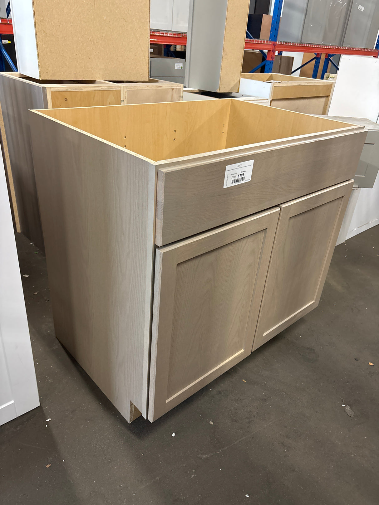 Sinclair 36 in. W x 24 in. D x 34.5 in. H Assembled Corner Sink Base Cabinet in Shaker Light Oak