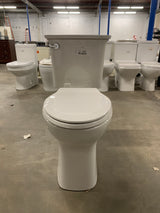 Cadet Ovation Tall Height 2-Piece 1.28 GPF High Efficiency Single Flush Elongated Toilet in White, Seat Included