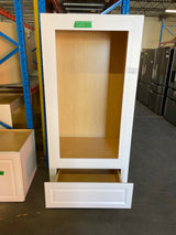 Hampton 33 in. W x 24 in. D x 96 in. H Assembled Double Oven Cabinet in Satin White