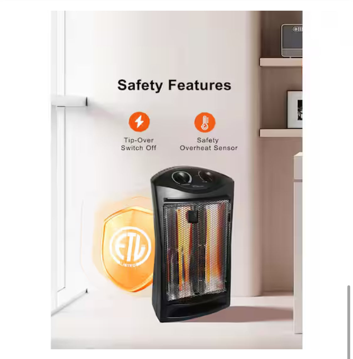 Thermostat Infrared Quartz Tower Heater Infrared Quartz Heater