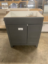 Thornbriar 30 in. W x 22 in. D x 34 in. H Bath Vanity Cabinet without Top in Cement