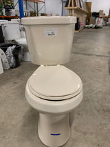 2-Piece 1.28 GPF High Efficiency Single Flush Round Toilet in Bone