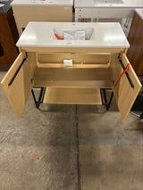Madison Avenue Vanity 2Dr 36x18x33.5 VW top in Maple