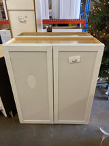 Courtland Polar White Finish Laminate Shaker Stock Assembled Wall Kitchen Cabinet 36 in. x 42 in. x 12 in.