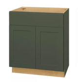 Avondale 30 in. W x 21 in. D x 34.5 in. H Ready to Assemble Plywood Shaker Sink Base Bath Cabinet in Fern Green