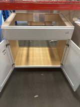 Westfield Feather White Assembled Sink Base Kitchen Cabinet (36 in. W x 23.75 in. D x 35 in. H)