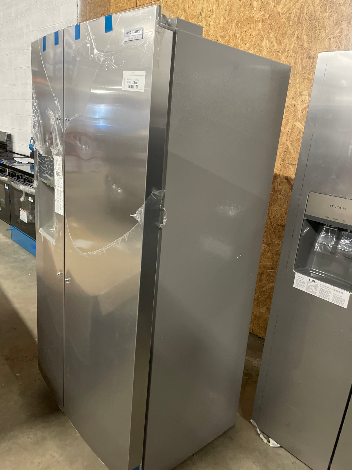 Gallery 36 in. 22.3 cu. ft. Counter Depth Side-by-Side Refrigerator in Smudge-Proof Stainless Steel, ENERGY STAR