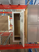 Westfield Feather White Wood Shaker Stock Assembled Wall Kitchen Cabinet (9 in. W x 30 in. H X 12 in. D)