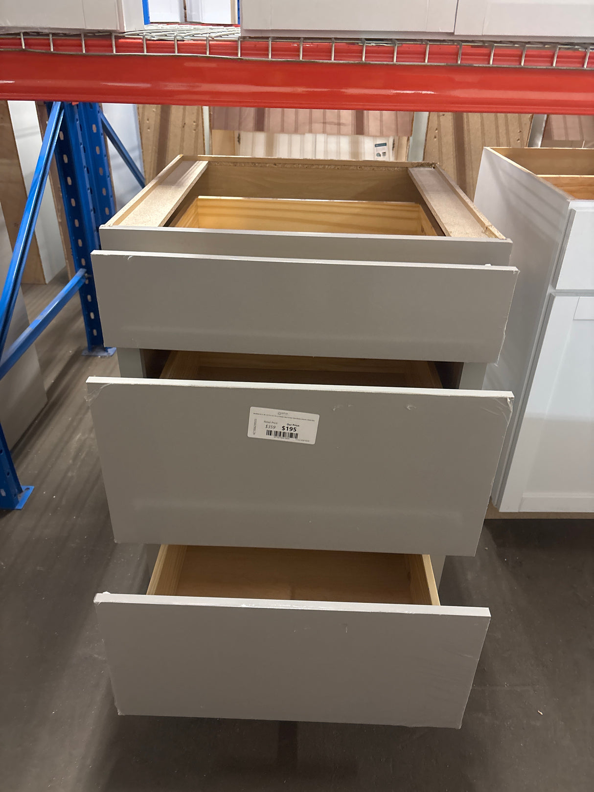 Westfield 24 in. W x 23.75 in. D x 35 in. H Shaker Stock Drawer Base Kitchen Cabinet in Dusk Gray