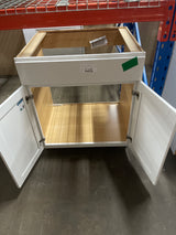 Westfield Feather White Shaker Stock Sink Base Kitchen Cabinet (30 in. W x 23.75 in. D x 35 in. H)