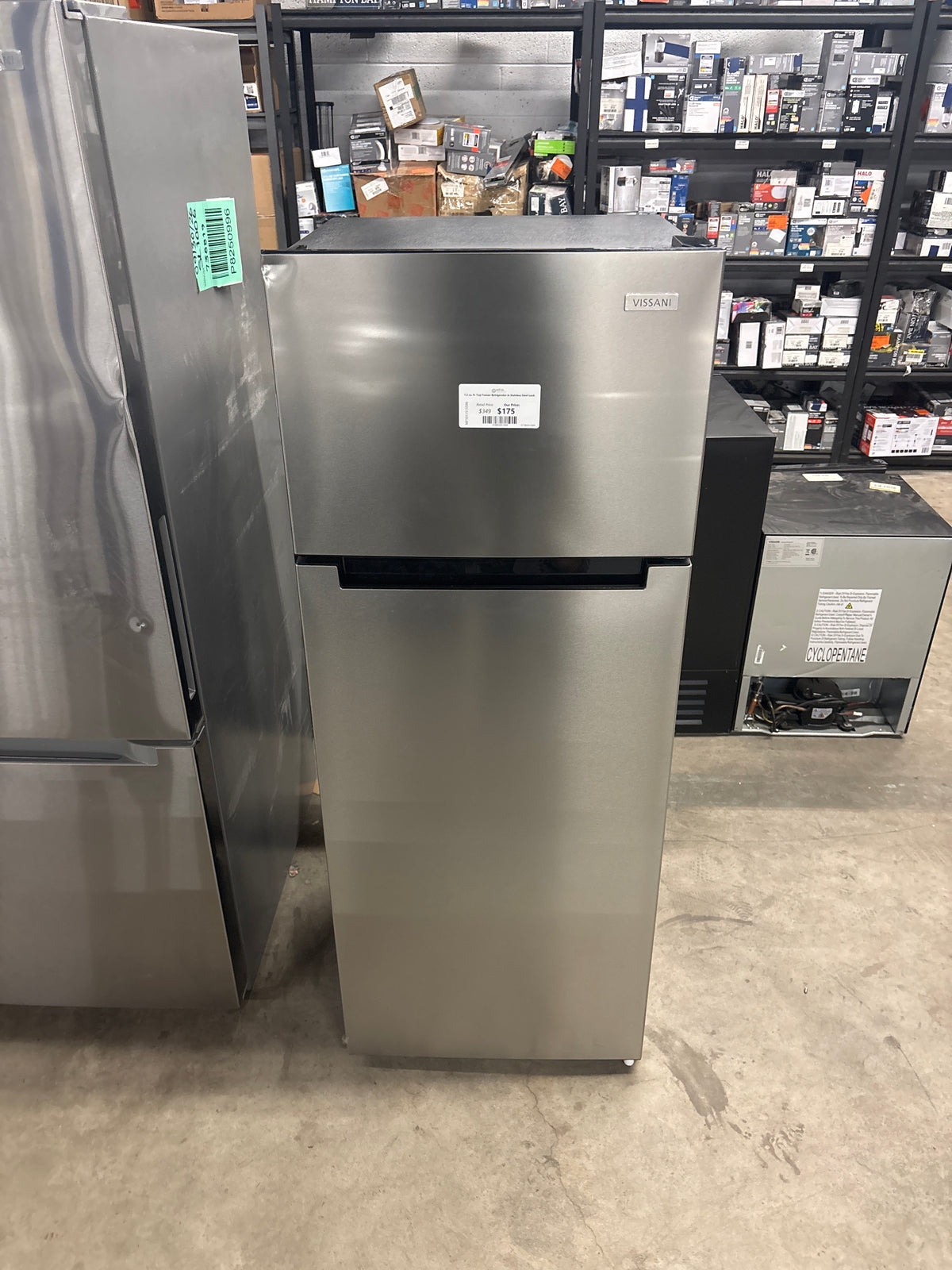 7.2 cu. ft. Top Freezer Refrigerator in Stainless Steel Look