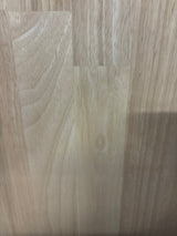 6 ft. L x 25 in. D Unfinished Hevea Solid Wood Butcher Block Countertop With Square Edge