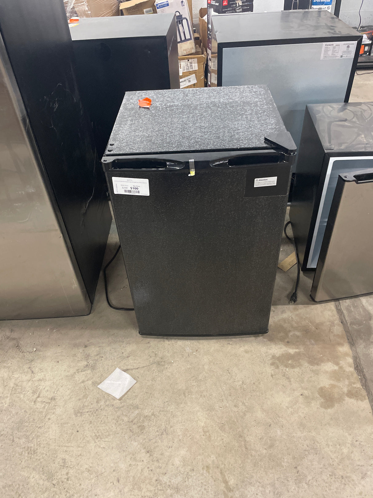 20.4 in 3.0 cu. ft. Compact Mini Refrigerator in Black with Upright Freezer and 360Â° Cooling System
