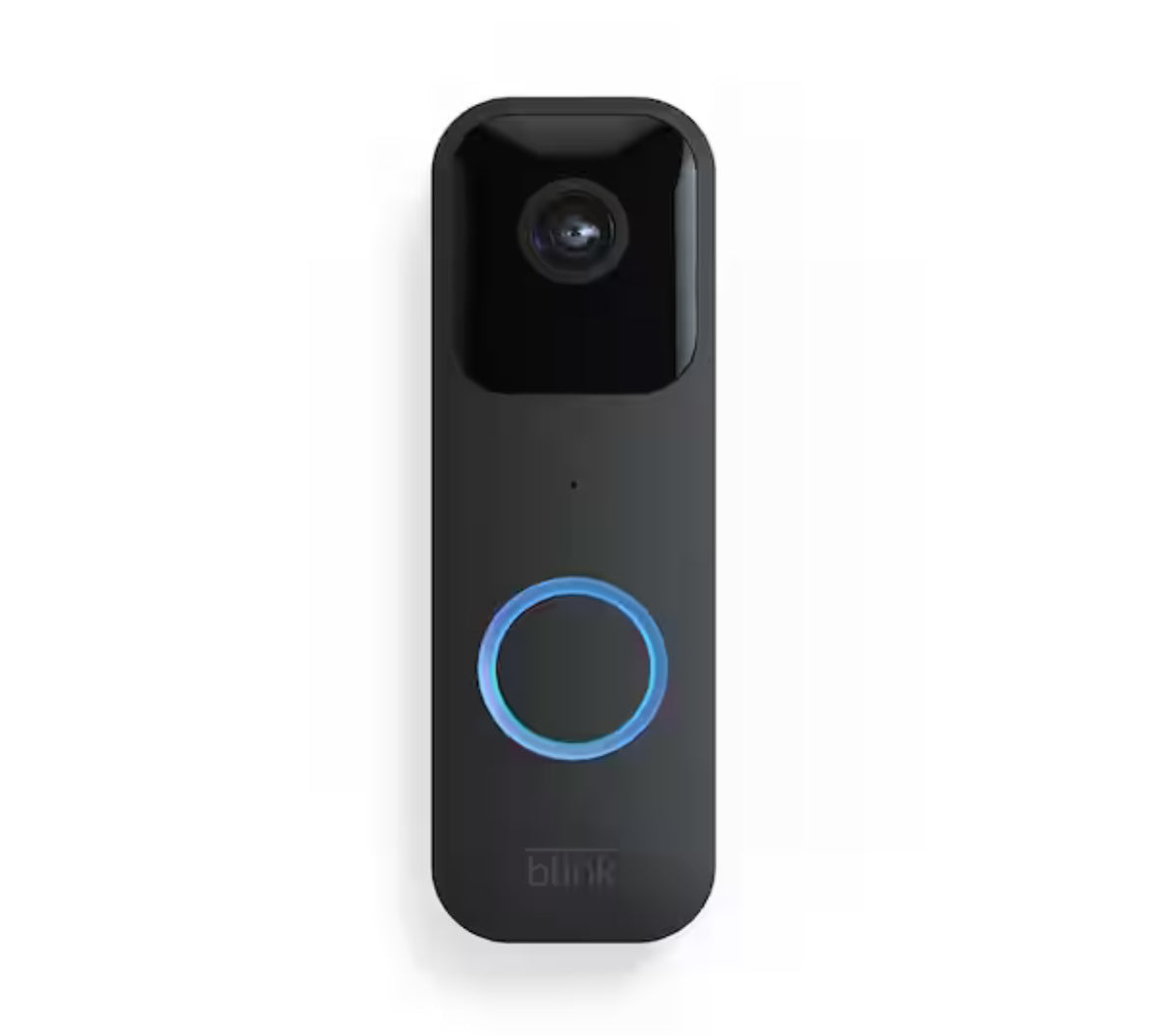 Battery or Wired - Smart Wi-Fi HD Video Doorbell Camera in Black