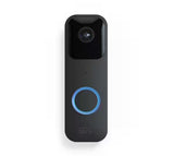 Battery or Wired - Smart Wi-Fi HD Video Doorbell Camera in Black