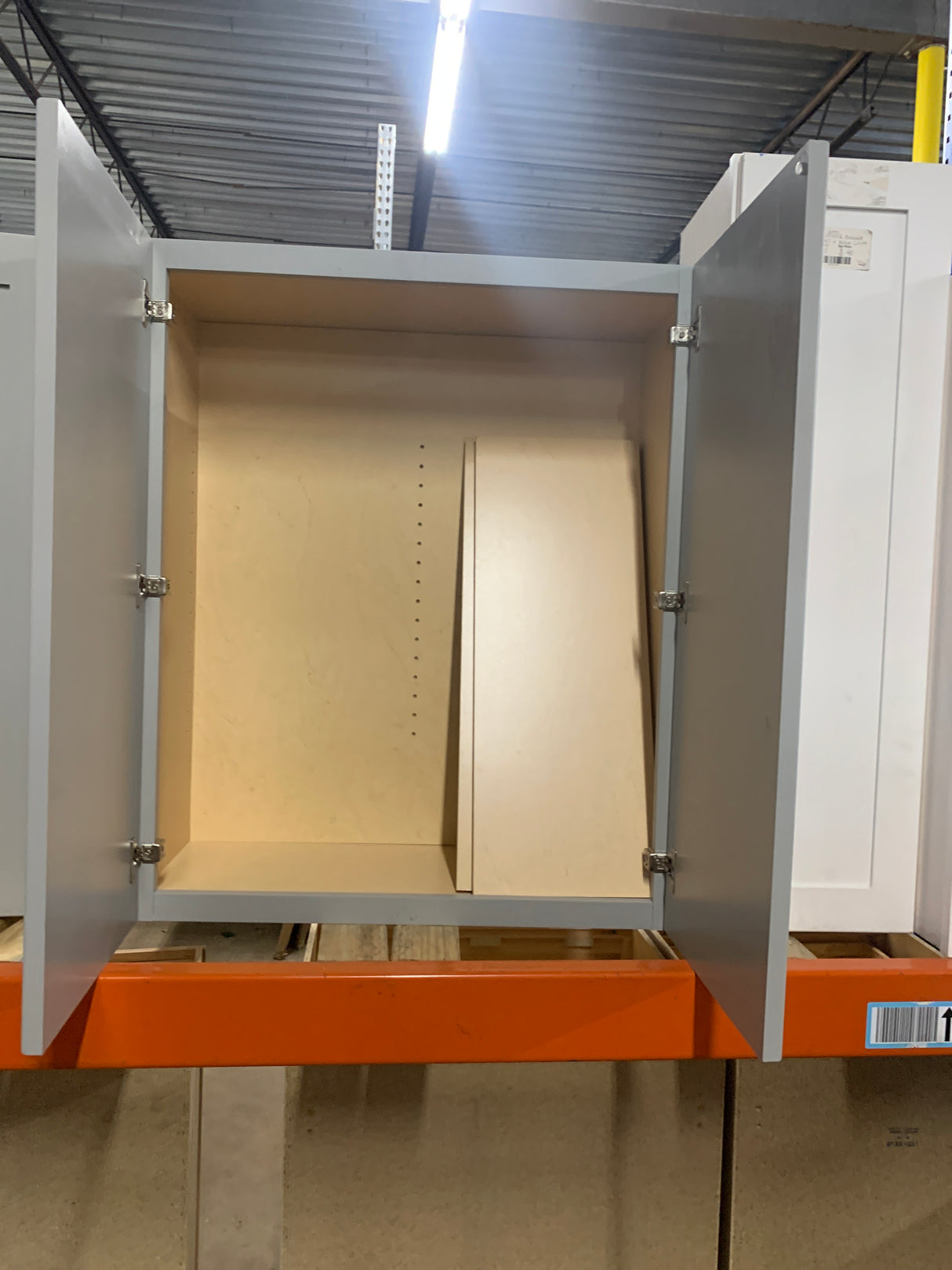 Richmond Vesuvius Gray Plywood Shaker Stock Ready to Assemble Wall Kitchen Cabinet Sft Cls 30 in W x 12 in D x 42 in H