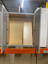 Richmond Vesuvius Gray Plywood Shaker Stock Ready to Assemble Wall Kitchen Cabinet Sft Cls 30 in W x 12 in D x 42 in H