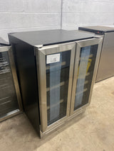 Dual Zone 24 in.18-Bottle Wine and 88-Can Built-In and Freestanding Beverage Cooler, Stainless Steel