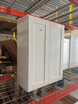 Shaker 27 in. W x 12 in. D x 36 in. H Assembled Wall Kitchen Cabinet in Satin White