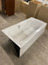 Maui 60 in. x 30 in. Soaking Bathtub with Left Drain in White