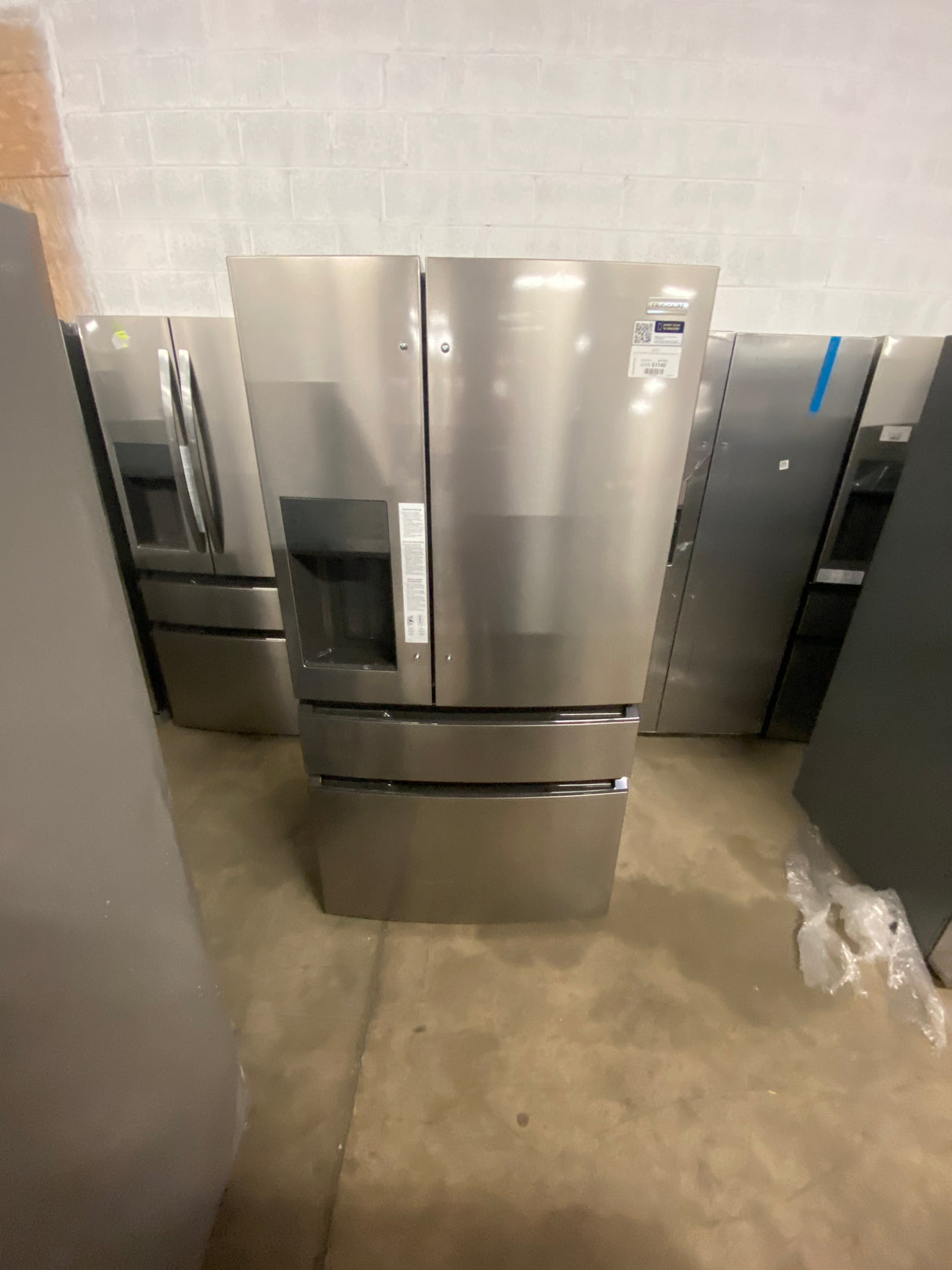 36 in. 26 cu. ft. Standard-Depth 4-Door French Door Refrigerator in Fingerprint-Resistant Stainless Steel Look