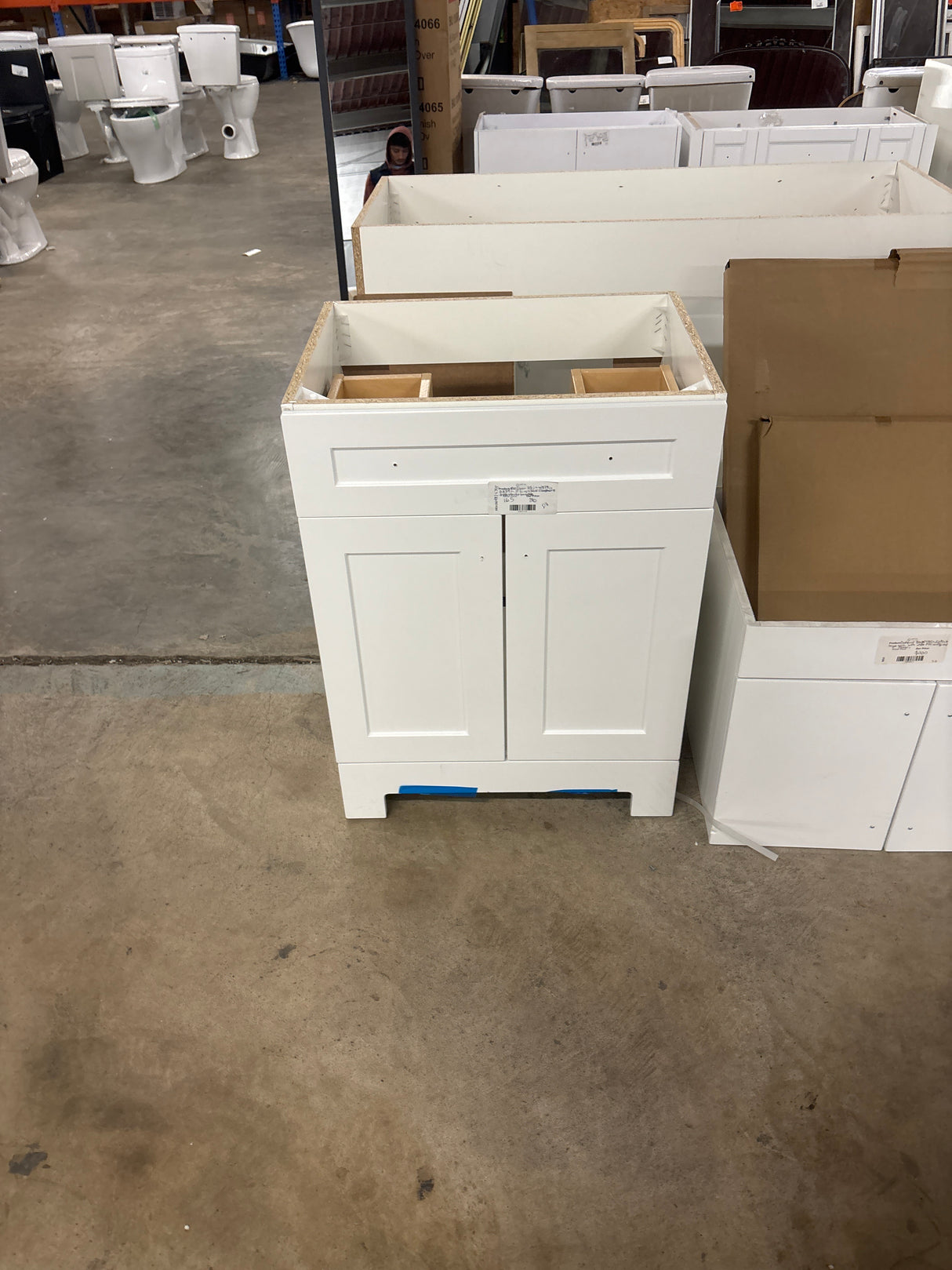 Everdean 25 in. Single Sink White Bath Vanity