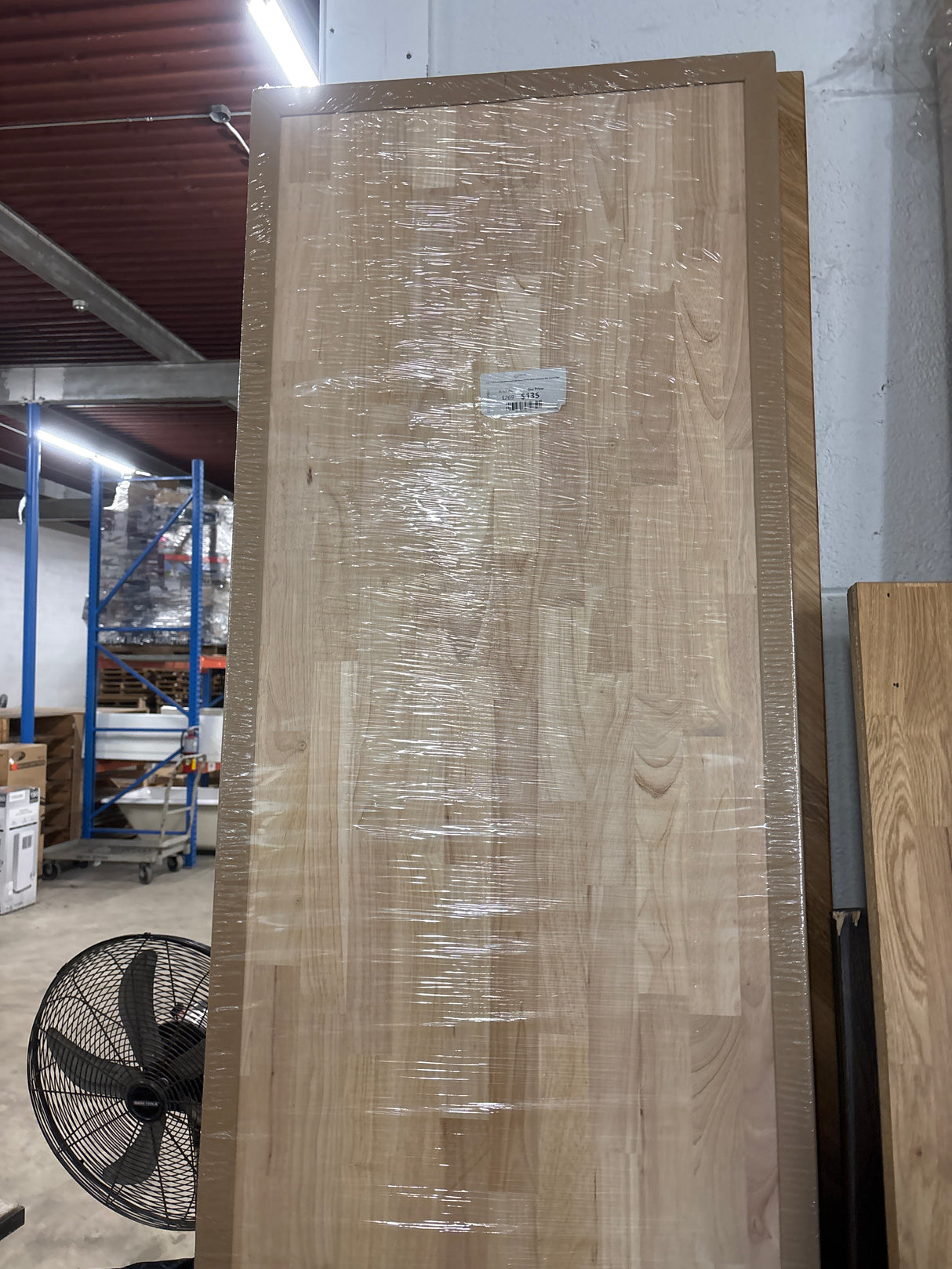 8 ft. L x 25 in. D Unfinished Hevea Solid Wood Butcher Block Countertop With Square Edge