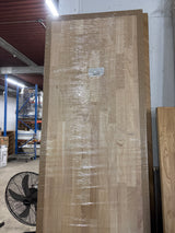 8 ft. L x 25 in. D Unfinished Hevea Solid Wood Butcher Block Countertop With Square Edge