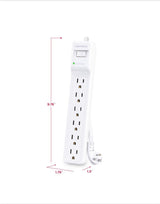 15 ft. 6-Outlet Cord 1500J Surge Protector
