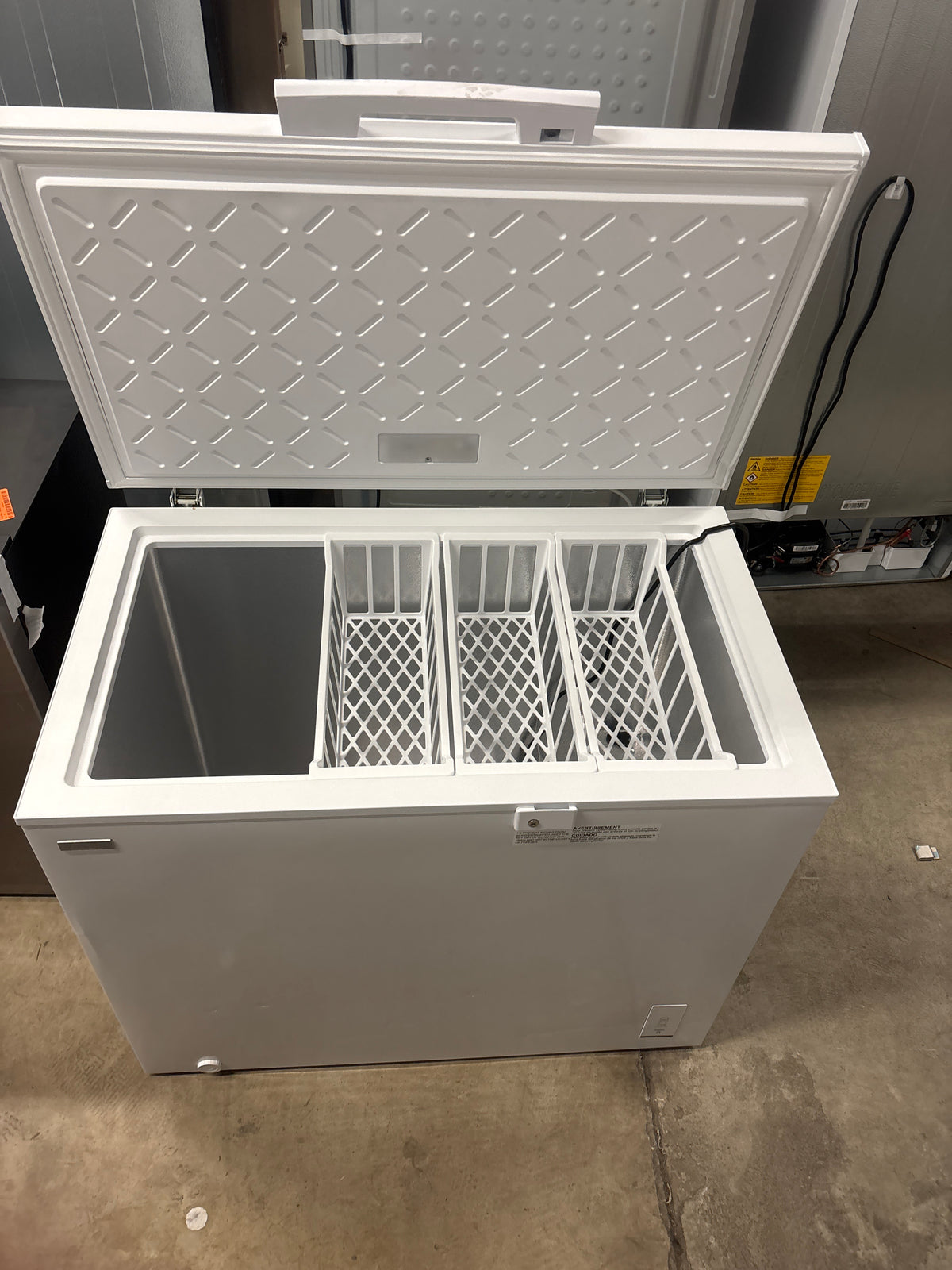 8.8 cu. ft. Hubspace Powered Manual Defrost Convertible Chest Freezer with LED Light in White