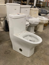 Sublime II 1-Piece 0.8/1.28 GPF Dual Flush Compact Toilet in White, Seat Included