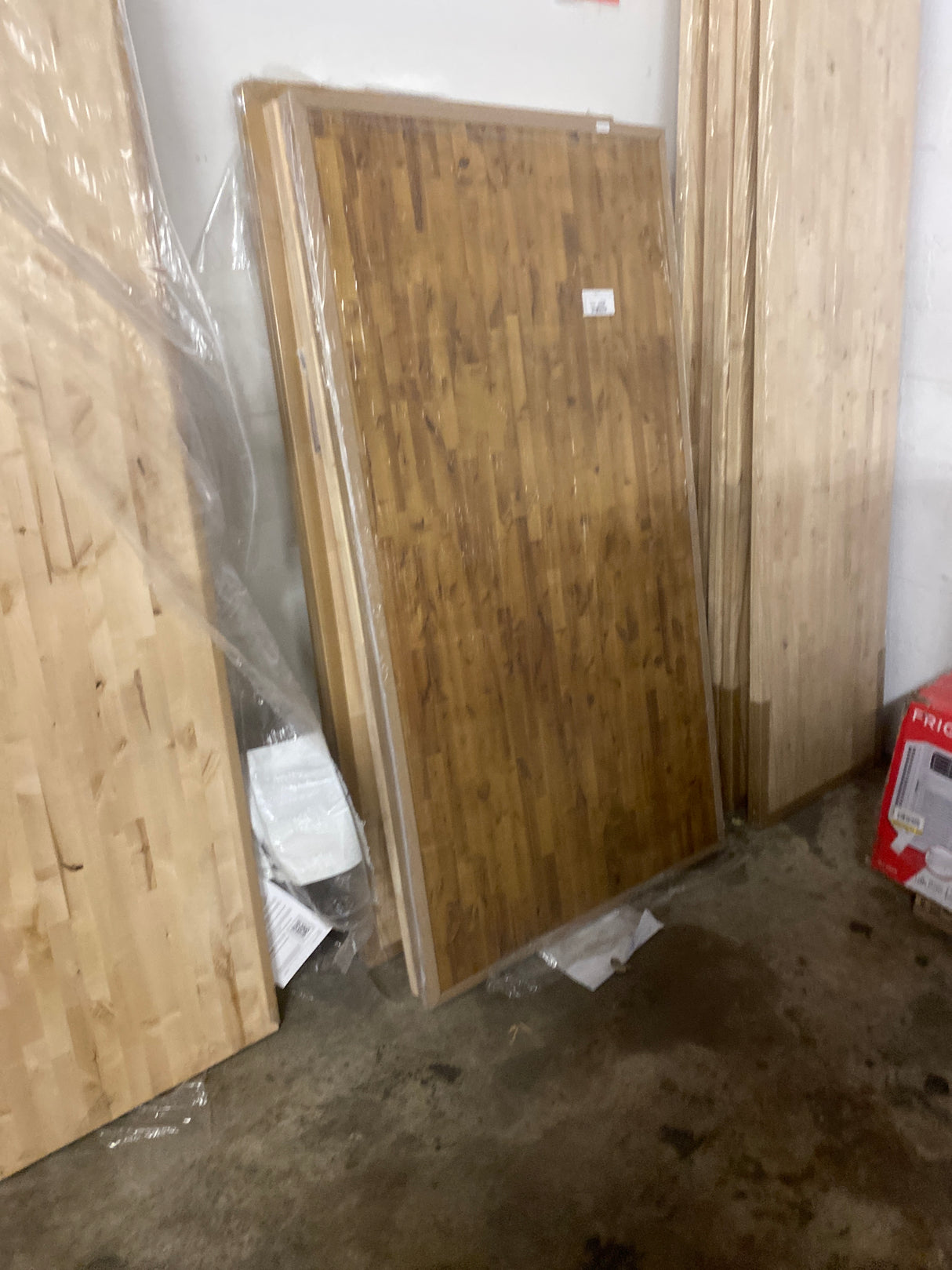 6 ft. L x 39 in. D Unfinished Birch Butcher Block Island Countertop in Mango Stain with Eased Edge