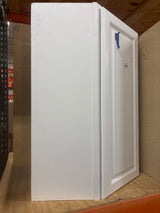 Hampton Assembled 24x36x12 in. Diagonal Corner Wall Kitchen Cabinet in Satin White