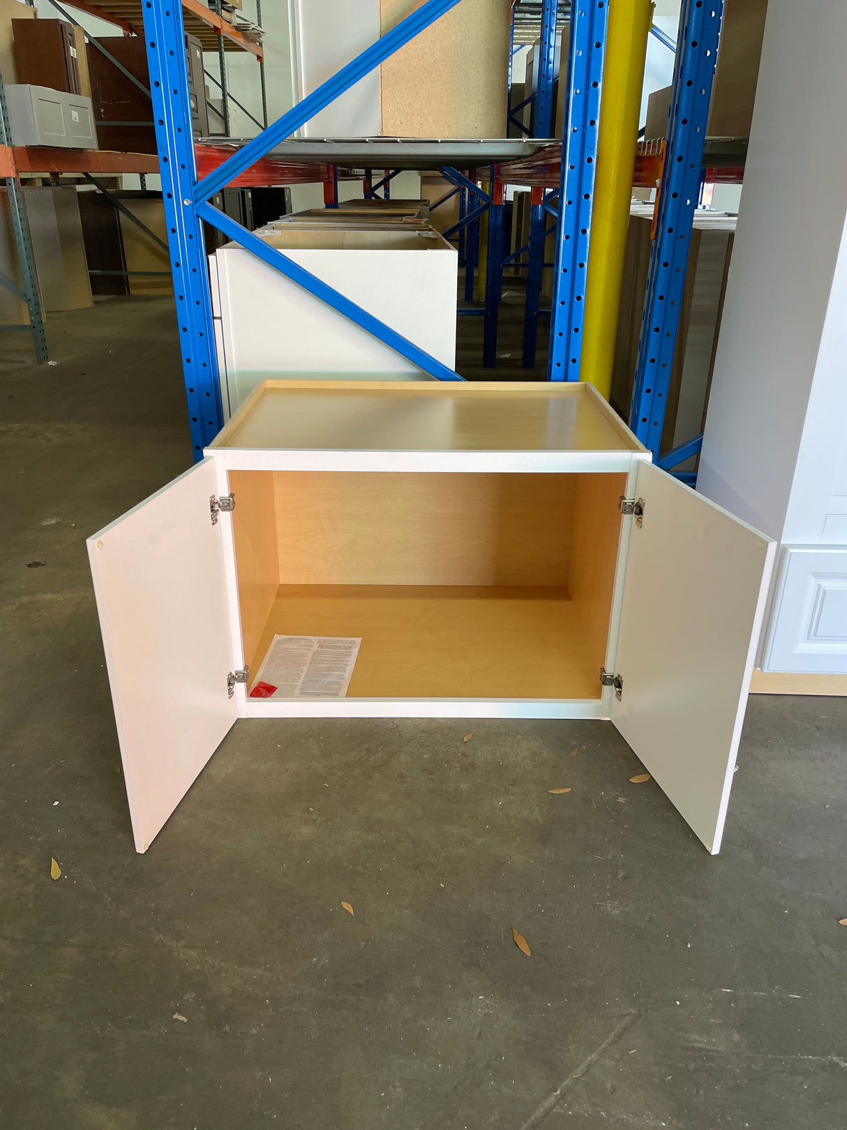 Hampton 33 in. W x 24 in. D x 96 in. H Assembled Double Oven Cabinet in Satin White