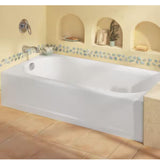Princeton 60 in. Right Hand Drain Rectangular Above Floor Apron Front Bathtub in White
