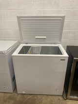 7.0 cu. ft. Manual Defrost Chest Freezer with LED Light in White Garage Ready