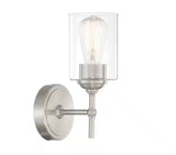 Ayelen 1-Light Brushed Nickel Indoor Wall Sconce, Modern Wall Light