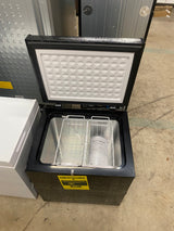Garage Ready 20.67 in. 1.8 cu. ft. Manual Defrost Chest Freezer with Temperature Alarm Chest Freezer in Black