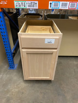 Hampton Unfinished Beech Recessed Panel Stock Assembled Base Kitchen Cabinet (18 in. x 34.5 in. x 24 in.)