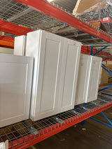 Shaker 30 in. W x 12 in. D x 42 in. H Assembled Wall Kitchen Cabinet in Satin White